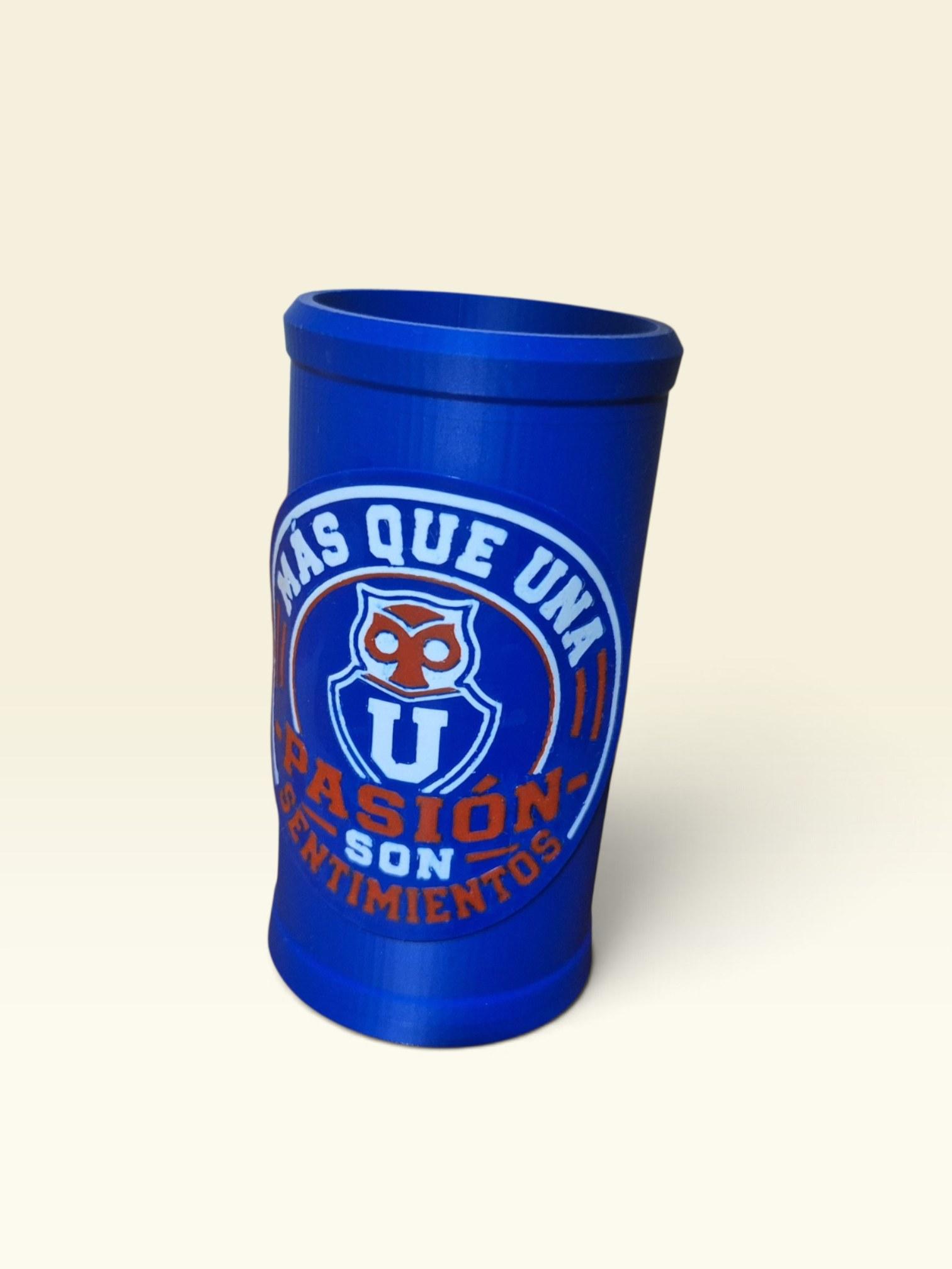 Tazon porta cerveza U de Chile